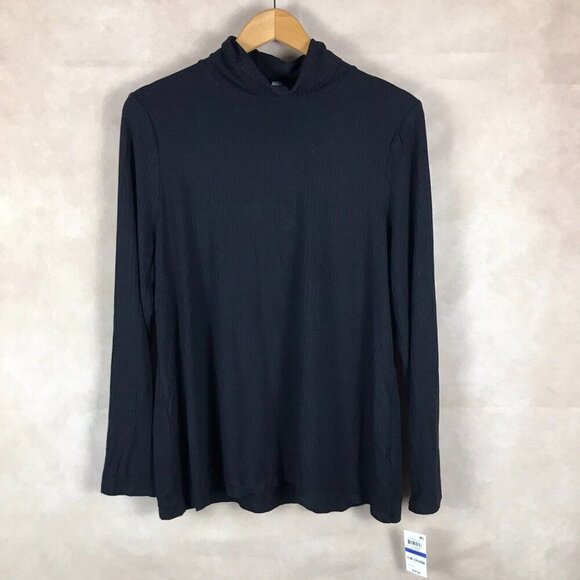 CHARTER CLUB Black Long Sleeve Soft Turtleneck NWT XL - Picture 1 of 5